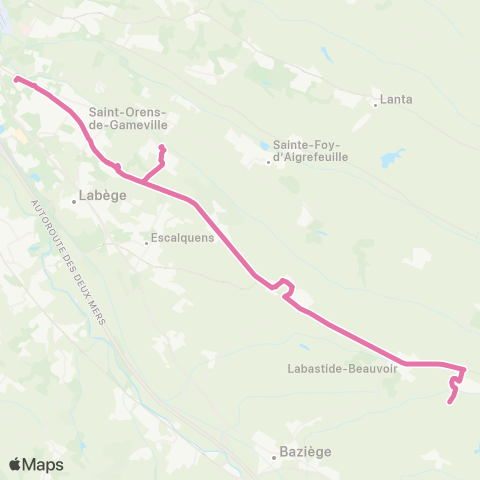 Tisséo Malepère / Varennes En Clavié map