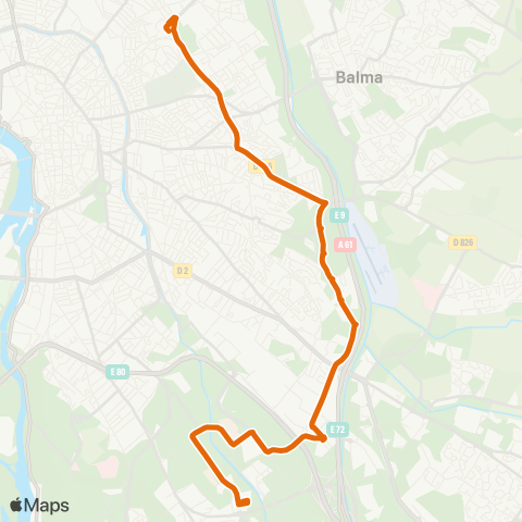 Tisséo Jolimont / Ramonville map