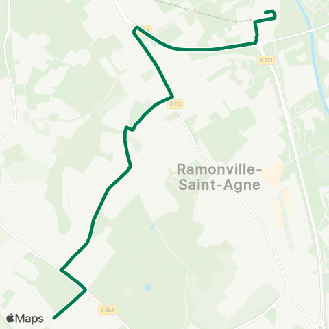 Tisséo Ramonville / Montjoie map