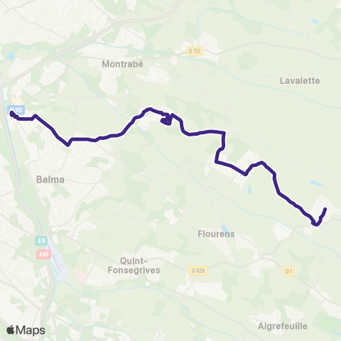 Tisséo Balma - Gramont / Drémil Stade map