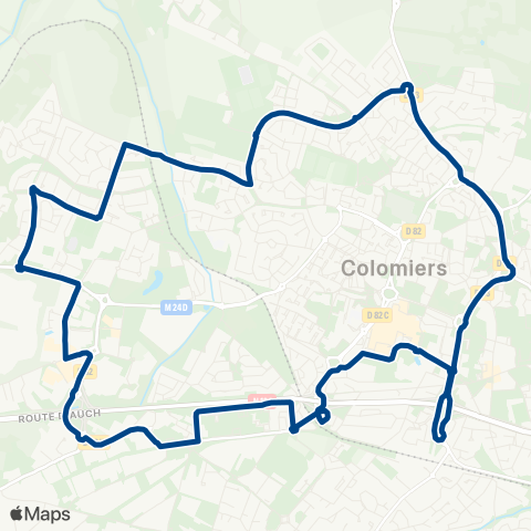 Tisséo Colomiers Gare SNCF / Colomiers Gare SNCF map