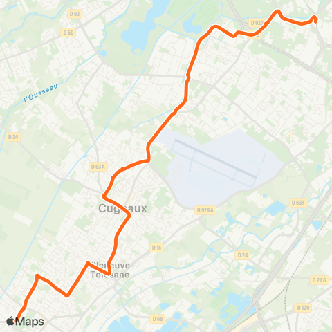 Tisséo Basso Cambo / Frouzins Complexe Sportif map