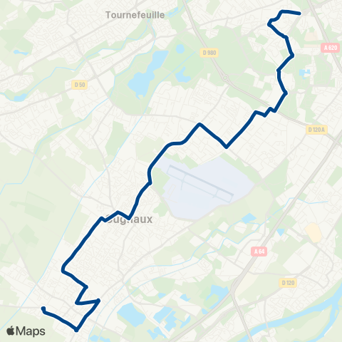 Tisséo Cité Scolaire Rive Gauche / Frouzins Complexe Sportif map