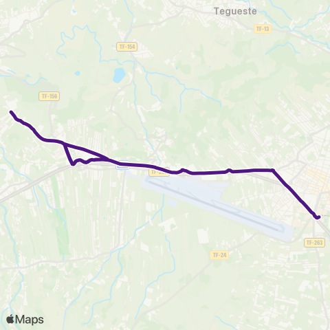 TITSA Intercambiador - Guamasa - Garimba map