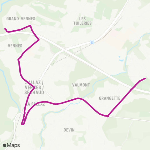 tl - Transports publics lausannois Lausanne, Sallaz - Lausanne, Montolieu map