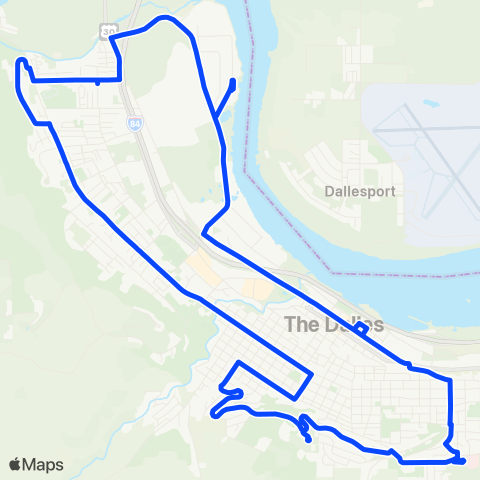 The Link The Dalles Deviated Fixed (Blue) map