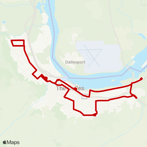 The Link The Dalles Deviated Fixed (Red) map