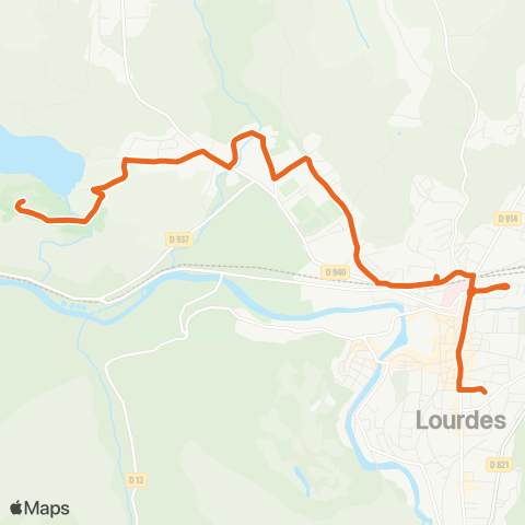 TLP Mobilités Gare routière Poueyferré / Lac map