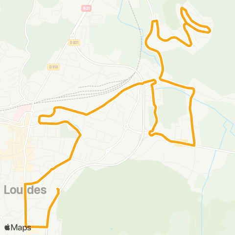 TLP Mobilités Cabicounlourdes-Gare routière map