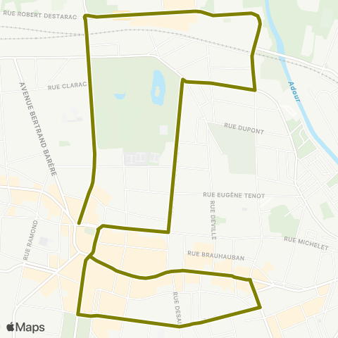 TLP Mobilités Navettes map