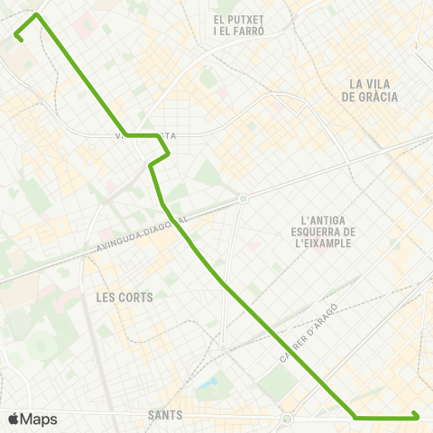 TMB Poble-sec / Sarrià map