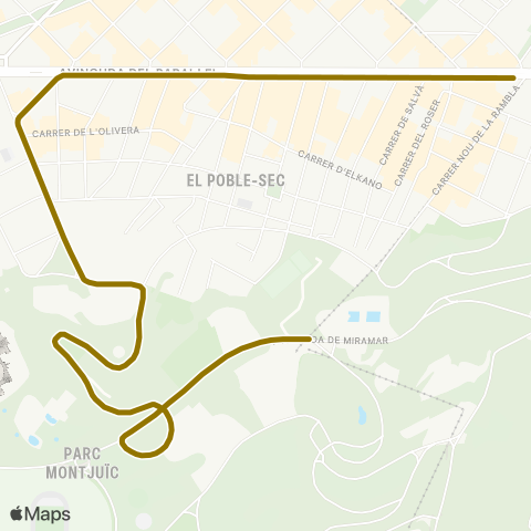 TMB Llançadora Funicular map