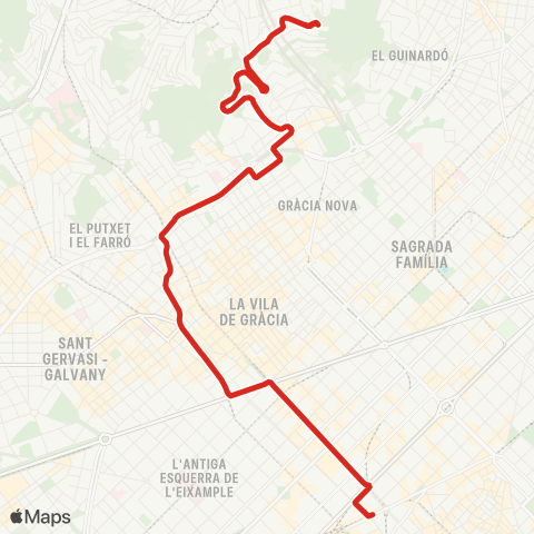 TMB Pl. Catalunya / El Carmel map