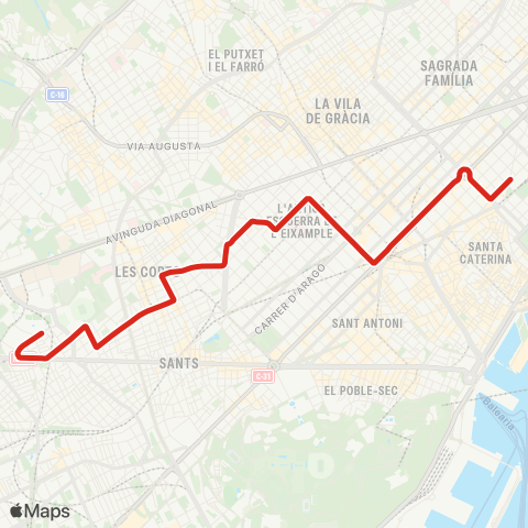 TMB Estació del Nord / Cardenal Reig map