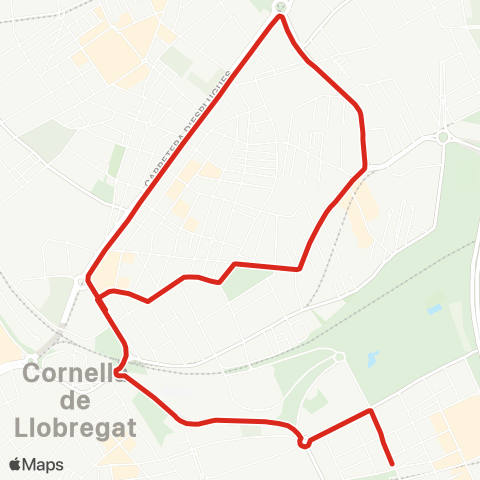 TMB Circular Cornellà 2 map