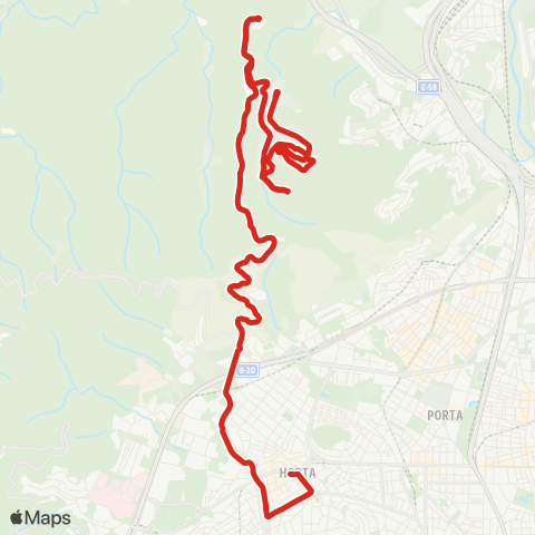 TMB Pl. Eivissa / Cementiri de Collserola map