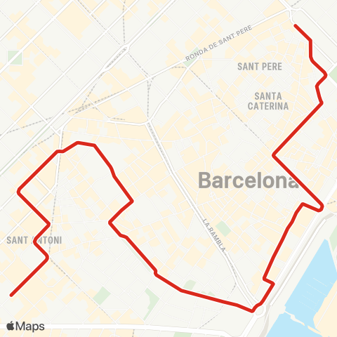 TMB Ciutat Vella map