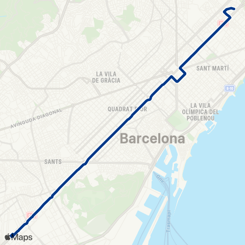 TMB Gornal / Besòs Verneda map