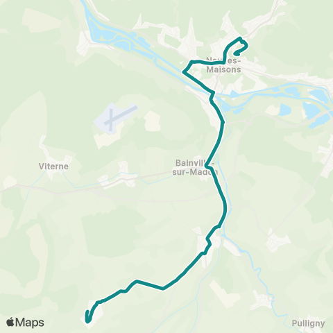 T'MM Ligne D - Marthemont - Neuves-Maisons map