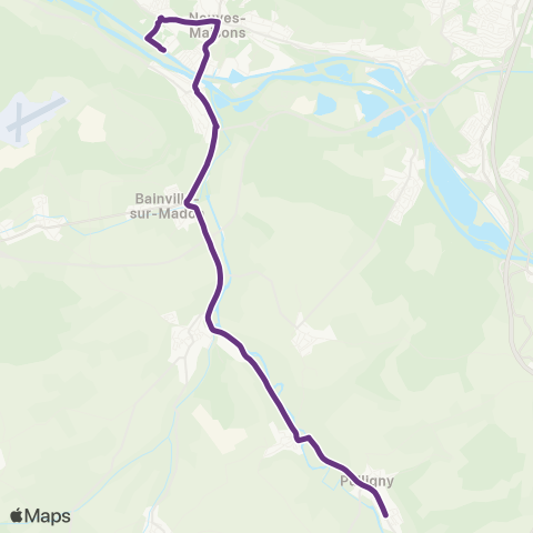 T'MM Ligne E - Pulligny - Neuves-Maisons map