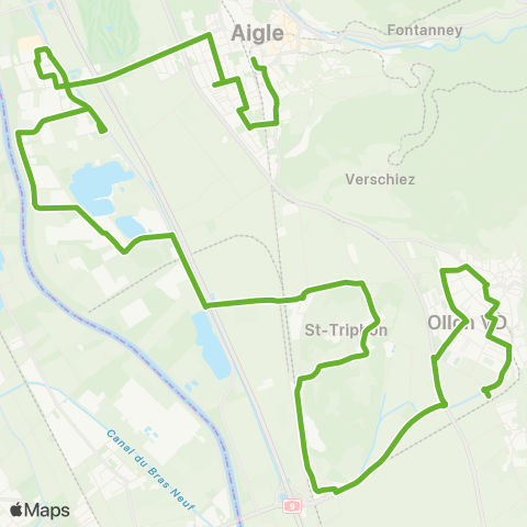 Transports Publics du Chablais Ollon Vd, Vergers - Aigle, Gare map