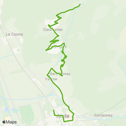 Transports Publics du Chablais Aigle, Gare - Corbeyrier, Luan map