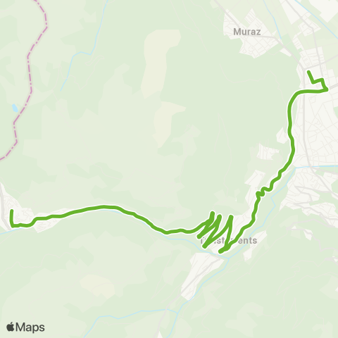 Transports Publics du Chablais Collombey, Gare - Morgins, Le Corbeau map