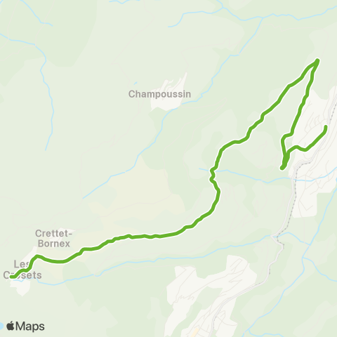 Transports Publics du Chablais Les Crosets, Télésièges - Val-D'Illiez, Gare map