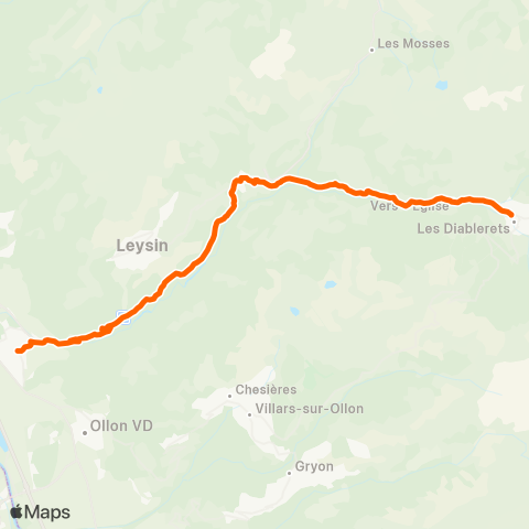 Transports Publics du Chablais Aigle, Gare - Le Sépey, Gare map