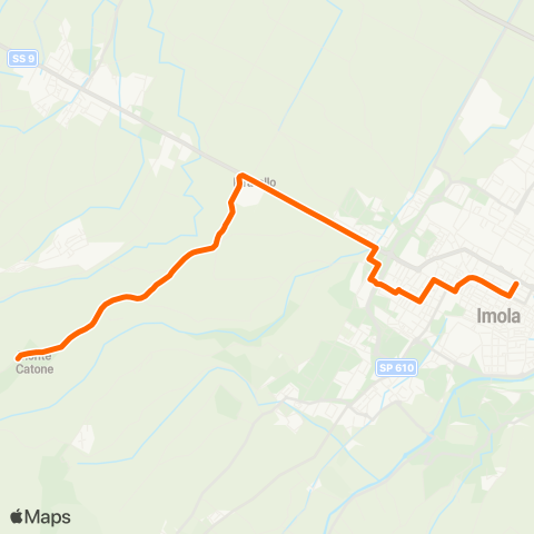 Tper BO Imola Autostazione - Montecatone - Montebello map