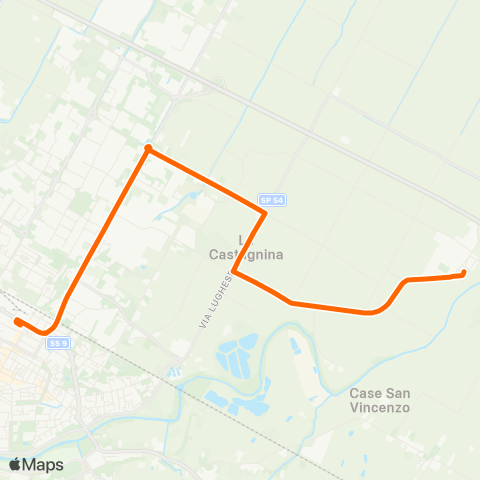 Tper BO Imola Autostazione - San Prospero map