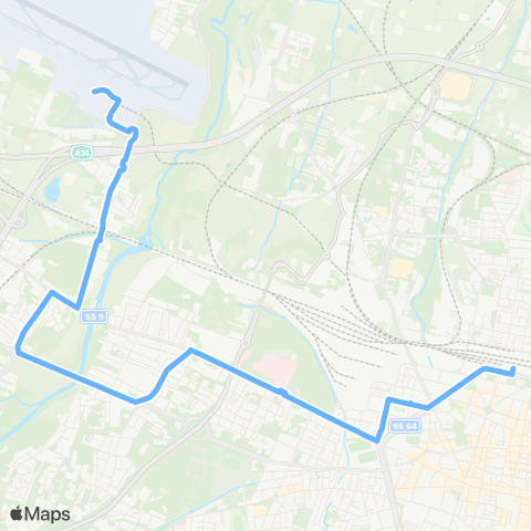 Tper BO Aeroporto - Ospedale Maggiore map