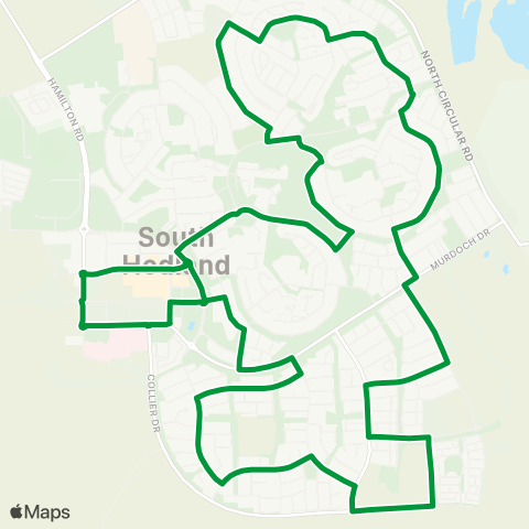 TransHedland South Hedland Anticlockwise map