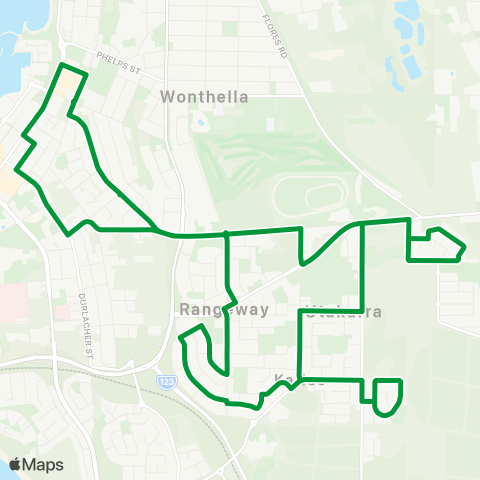 TransGeraldton Geralton Circular map