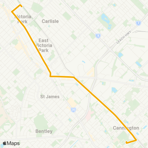 Transperth  map