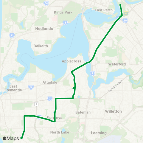 Transperth  map