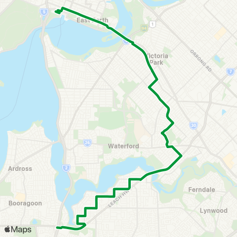 Transperth  map