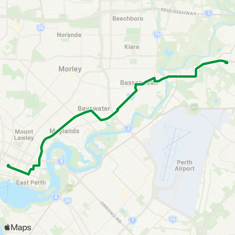 Transperth  map