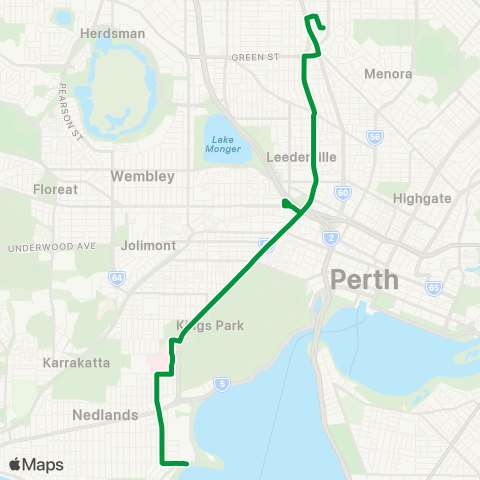 Transperth  map