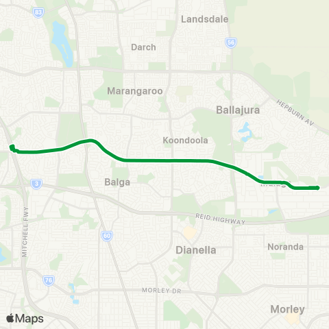 Transperth  map