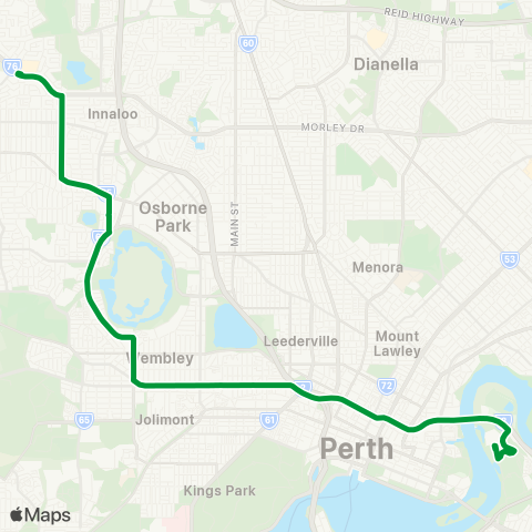 Transperth  map