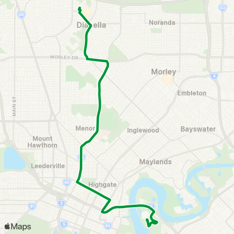 Transperth  map