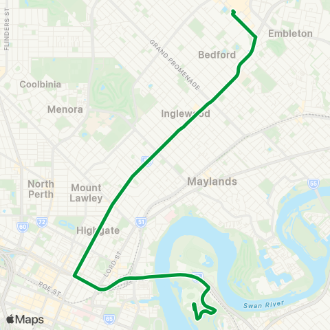 Transperth  map