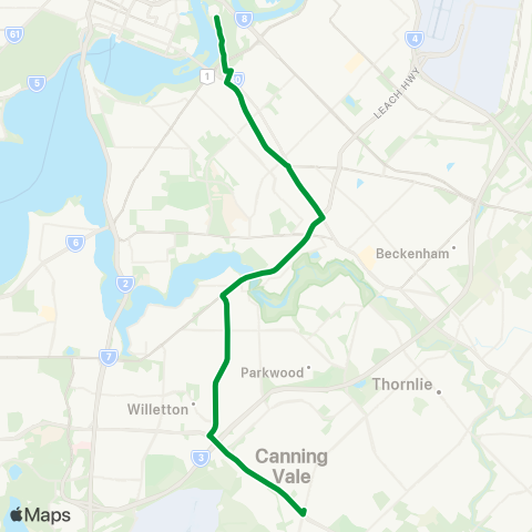 Transperth  map