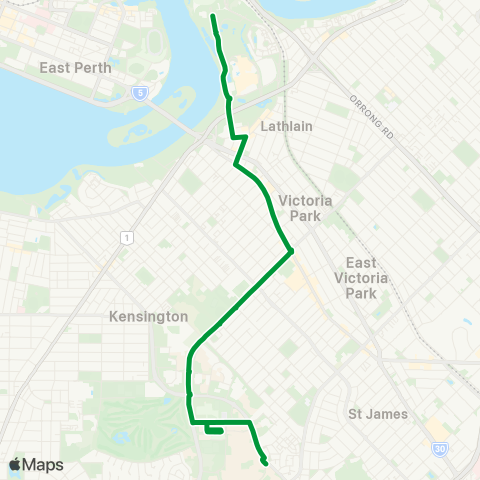 Transperth  map