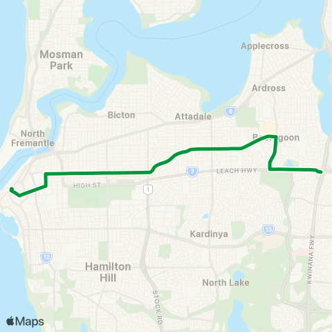 Transperth  map