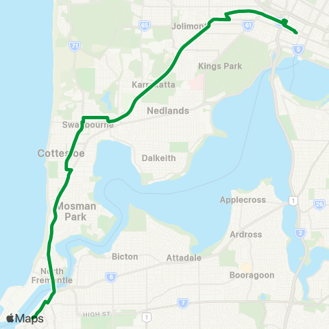 Transperth  map