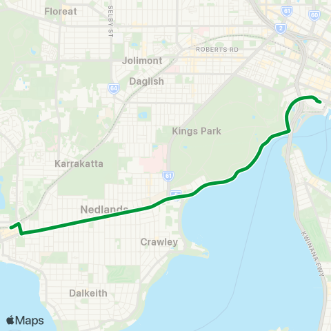 Transperth  map