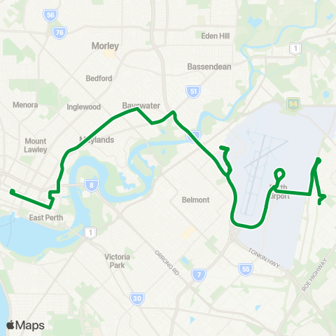 Transperth  map