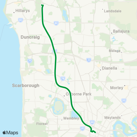 Transperth  map